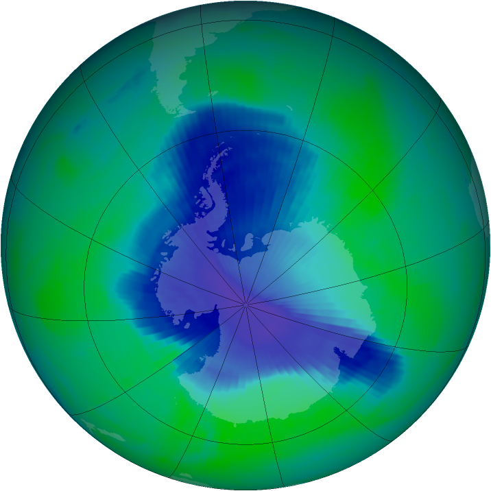 Ozone Map 1998-12-04